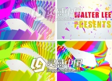炫彩拖尾LOGO标志展示片头AE模板 Colorful Tentacle Logo Reveal