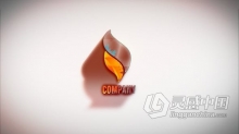 AE模板 火花粒子水墨遮罩3D生成LOGO动画视频片头 AE工程
