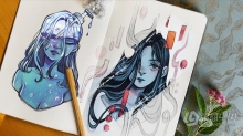 Procreate人物角色着色上色技术数字绘画视频教程