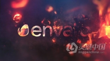 4K灼热火焰游戏电影标志LOGO动画AE模板AE工程文件 Burn Logo 4K