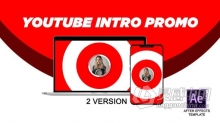 YouTube宣传开场vlog动态社交网络平台频道介绍片头动画 AE模板 AE工程文件 Youtube Intro Promo