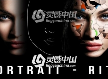 创意时尚人像图形设计幻灯片展示AE模板