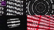 PR模板 50组文字空间排版现代标题动画视频背景Abstract Typography PR工程文件