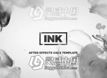 中国风水墨文字标题幻灯片效果展示AE模板 Videohive INK Titles / Slideshow