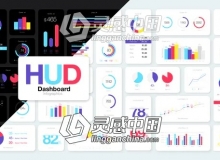 100种彩色企业商务信息数据图表动画包AE模板
