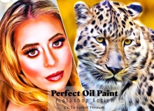 完美油画效果PS动作 Perfect Oil Paint Photoshop Action
