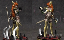 安吉拉精灵女战士游戏角色雕塑雕刻3D模型