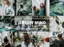 绿色调低饱和胶片预设Lightroom预设 Green Mind Lightroom Presets