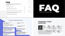 AE模板 网站产品客户服务FAQ常见问题解答简约动画视频 AE工程 AE文件