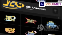 6个Y2K风格炫酷标题动画AE模版 Y2K Title Animation
