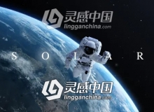 浩瀚大气宇宙太空三维地球行星标题展示片头AE模板
