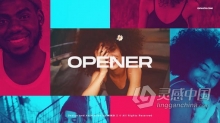 AE模板 vlog视频动态开场介绍短片Dynamic Opener AE工程 AE文件