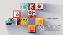 AE模板 美食节社交推广设计素材食品照片创意排版介绍视频动画 AE工程 AE文件