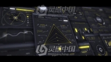 100个数字科技感HUD元素UI用户界面图形元素包AE模板AE工程文件