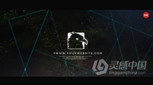 故障粒子发光线条特效动画LOGO视频片头制作 AE模板 AE工程文件 Glitch Logo Animation