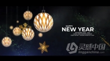 粒子动画庆祝装饰节日派对圣诞新年活动视频动画AE模板AE工程文件 Christmas Party Invitation 2021
