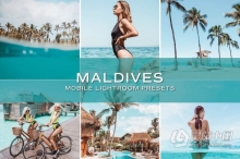 马尔代夫旅拍人像写真LR预设/手机APP预设 5 Maldives Lightroom Presets