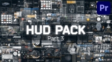 PR模板-18种3D HUD全息技术平视显示器界面未来高技元素Part3 HUD Pack Part 3 PP
