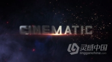 史诗震撼大气火花粒子3D电影游戏标题预告片 AE模板 AE工程文件 Cinematic Trailer