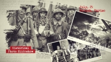AE与PR模板 - 史诗大气复古风格铁血历史抗战纪录片 Historical Photo Slideshow MOGRT