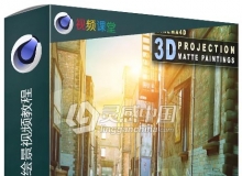 C4D二维转3D化数字绘景视频教程