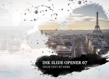 中国风水墨图文展示片头AE模板 Videohive Ink Slide - Opener