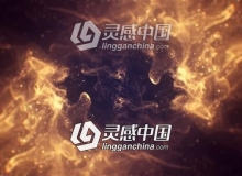金色粒子Logo动画片头AE模板 Videohive Gold Particle Logo Reveal