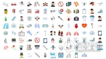 100个医学医疗元素图标动画 AE模板 AE工程文件 100 Medical Elements