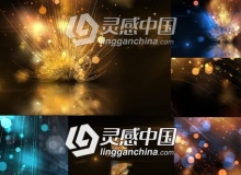 漂亮唯美粒子线条光斑LOGO标志片头AE模板
