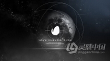 太空月球背景故障形状元素动画科技LOGO视频片头 AE模板 AE工程文件 Space Logo Animation