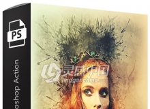 压印油墨喷溅PS动作 Impression Ink Photoshop Action