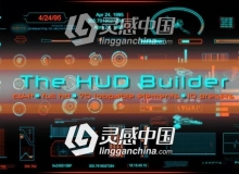 111种科技感HUD信息数据元素动画包AE模板 Videohive The HUD Builder