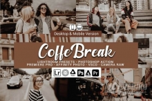 低保和咖啡色电影胶片Lightroom预设/手机滤镜/LUT预设 Coffee Break Presets