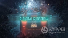 Ai大模型人工智能会议研讨会宣传片视频动画AE模板下载 AI Digital Slideshow