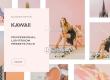 博客旅行者时尚调色LR预设Kawaii Lightroom Presets Instagram