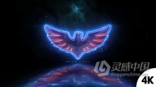 霓虹灯能量闪光电流特效动画LOGO效果视频片头 AE模板 AE工程文件 Neon Logo Reveal V2