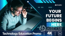 AE模板 信息技术教育幻灯片编程培训年轻一代学习介绍宣传视频 AE工程 AE文件